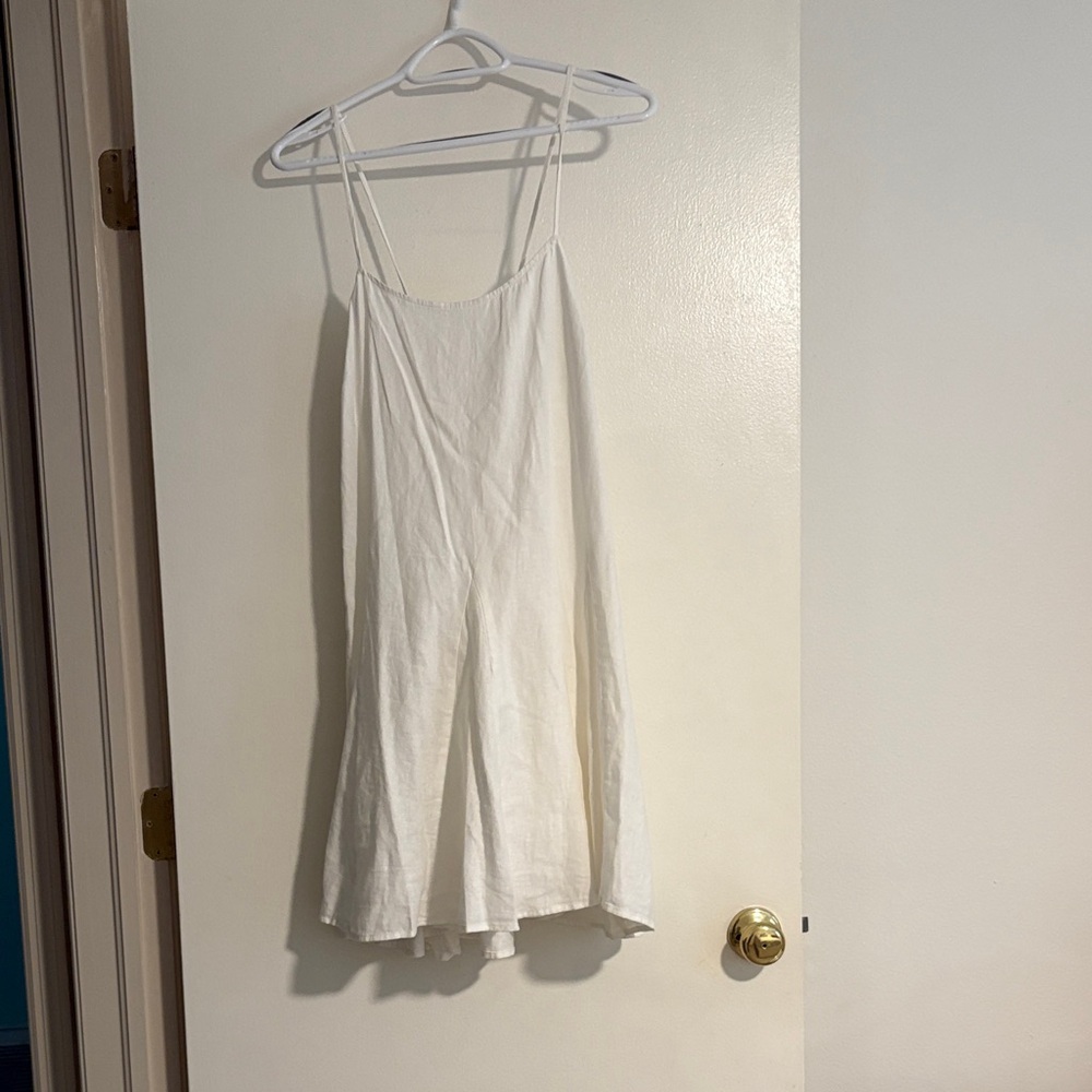 White Women's Beach Cover Up Dress